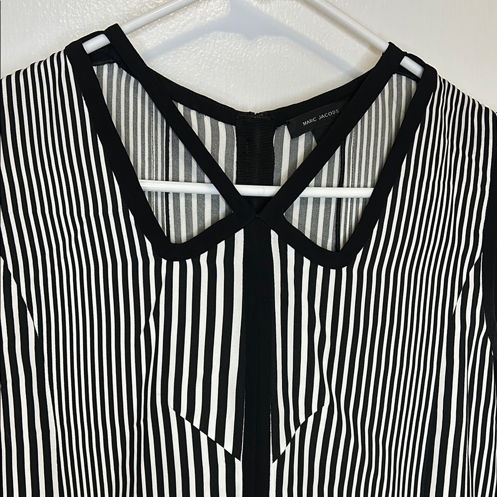 Marc Jacobs Monochrome Striped Blouse